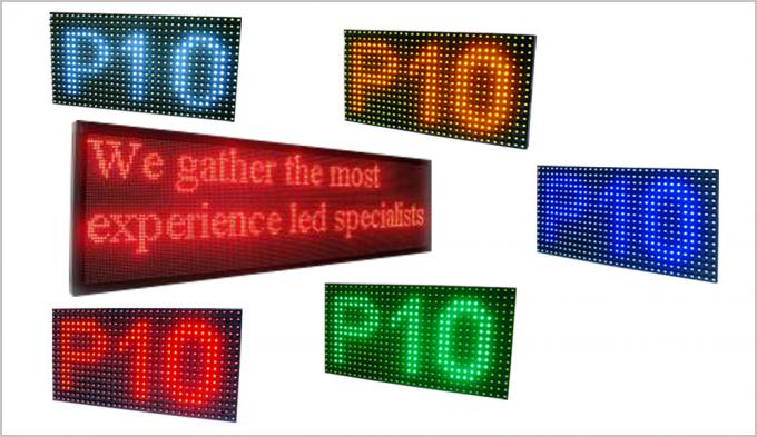 Semioutdoor LED Panel P10 DIP RED LED Modules 320*160mm 32*16 pixels P10 LED module