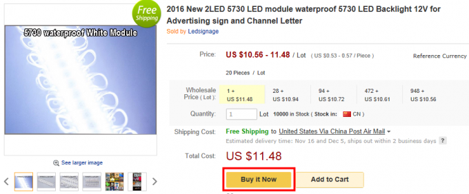 Hot sell mini led module 5730 modules light for channel letters