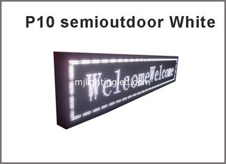 China 5V P10 LED module white semioutdoor usage 320*160  32*16pixels for advertising signage led display screen supplier