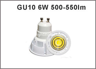 China popular New high effeciency LED bulb GU10 6W 400-450lm spotlight led bulbs CRI&gt;80 CE ROHS supplier