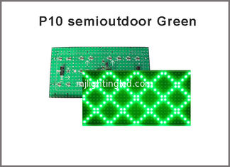 China 5V P10 led display Module Green color P10 led display module led screen module P10 320*160 semioutdoor display board supplier