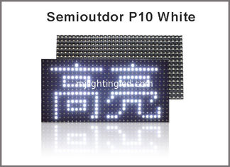 China Hot sale high quality semi-outdoor 32cm*16cm P10 white led display module windows sign led module resolution 32x16 supplier