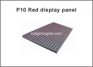 China 320*160mm P10 red led display panel advertise screen board sign scrolling semi-outdoor led module 32*16 pixel dot matrix supplier