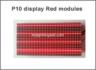 China P10 red semioutdoor LED Display Module Red Message Board Brand Sign High Brightness p10 led panel for advertising sign supplier