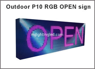 China Full Color High Brightness Waterproof Outdoor  SMD P10 LED Display 10mm pixel Outdoor LED Screen DIP P10 RGB led panel supplier