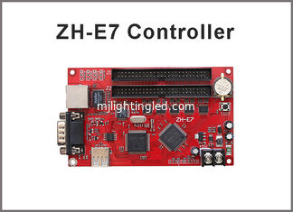 China ZH-E7 LED display control card Network+USB+RS232 Port 512*1024,128*4096 Pixels 2xpin50 Single &amp; Dual color Controller supplier