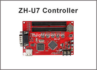 China ZH-U7 led control card USB+RS232 2xpin50 for for P10 single &amp; dule color advertising led sign display controller system supplier