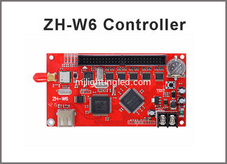 China ZH-W6 wifi led control system LED P10 Module wifi wireless led sign card, U disk drive board control card supplier