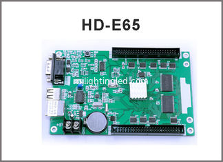 China LED control system HD-E65 HD-E43 LAN controller for single color &amp; dual color led display sign supplier