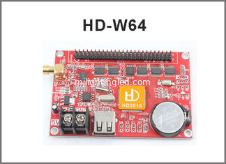 China Asynchronous led display controller HD-W64 HD-W42 for single/dual/full color wifi+U-disk function led sign supplier
