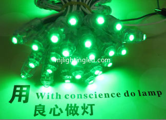 China 9mm LED Module String Light 5V Green Color Led Light 50pcs/String Waterproof IP67 for advertising letters supplier