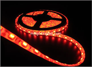 China 60led 5050 Led Strips Light 12V 5m/Lot Waterproof IP65 House Decoration String Light Red Color supplier