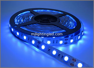 China Ribbon Led Tape Flexible Blue LED Light Strip IP20 12V 5050 SMD 60leds 300 LEDs 60leds/M Holiday Light supplier