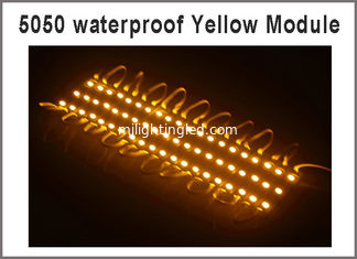 China 5050 3 LED Module light Yellow Waterproof IP67 DC12V,LED channel letter High Brightness supplier