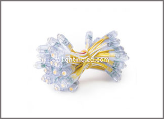 China 50 Pcs/Lot DC5V 9mm Yellow Led Module String Waterproof Digital Point Light IP68 LED Pixel Light supplier