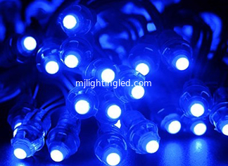 China 12mm Led Pixel Module Blue 5v Led Backlight For Letter Sign Advertising Waterproof IP67 LED Point Light 50pcs/String supplier