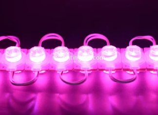 China 3030led Injuction Module Pink Color With Lenz 1pcs Led Modules 12V 1.5W supplier
