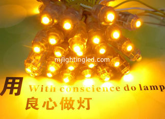 China 50pcs Yellow 9mm LED Pixel Module DC5V Waterproof  Led Light Christmas Light supplier