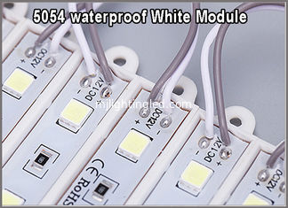 China 5054 monochrome backlit white SMD modules 3 leds 12V waterproof for outdoor signage supplier