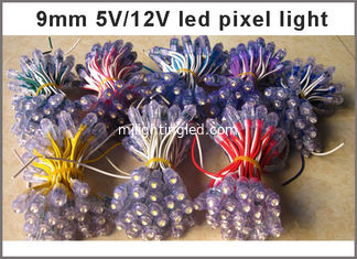 China 5V 9mm Push through hole Static Colour LED Pixels for illumination signage supplier