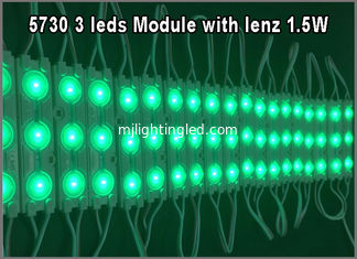 China 1.5W 5730 3chips LED Pixel Module Lenz DC12V Injection Modules For Advertising Signs Red Green Blue Yellow White Pink supplier