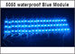 12V blue led light SMD 5050 3LED Modules WaterproofLED Module for Signage Advertising supplier