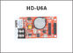 Hot sell HD-U6A HuiDu card USB monochrome &amp;Two color 320*32pixel p10 led screen module support controller supplier