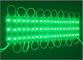 3 LED module 5050, 0.72W 12V, Green color, IP65 for illumination signs supplier