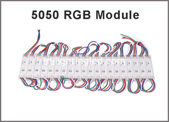 China 12V 5050SMD RGB LED Module Light 3led Modules Color Changeable For Decoration Light Led Backlight Channel Letter supplier