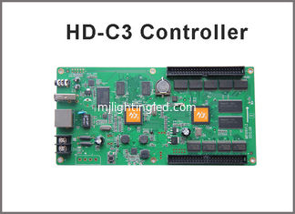 China Asynchronous RGB led controller HD-C3 internet+usb port 384 width x 256 height with 1hub 75 board supplier