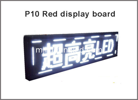 China Semi-Outdoor White display module P10 Digital Moving Sign Billboard supplier