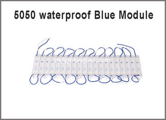 China 20PCS 5050 SMD 5LEDs LED Module Blue Waterproof Light Advertising lamp DC 12V Wholesale supplier
