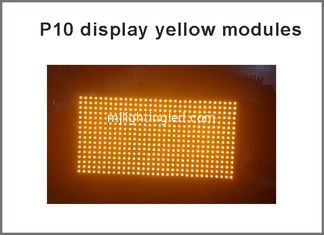 China Semi-outdoor yellow Inline PH10/ P10 LED display module digital moving sign billboard panel led running text led sign supplier