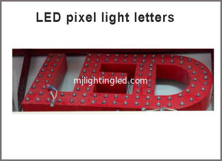 China LED lighting letters pixel advertising channel letter outdoor signage made from led pixel light supplier