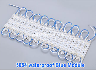 China 20 Pcs/Lot 5054 LED Modules Blue Waterproof IP68 Led Modules DC 12V SMD 3 Leds Sign Led Backlights For Channel Letters supplier