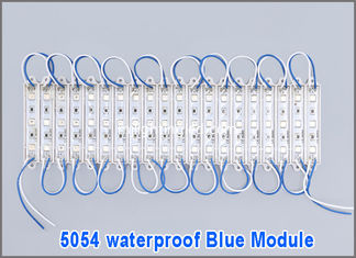 China 20 pcs/Lot 5054 Blue LED Modules IP68 lighting modoles DC 12V SMD 3 Leds Sign Led Backlights For Channel Letters supplier