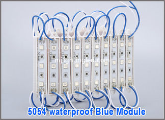 China 20 pcs/Lot 5054 Blue LED Chain Modules IP68 lighting modoles DC 12V SMD 3 Leds Sign Led Backlights For Channel Letters supplier