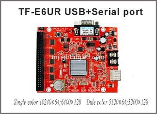China TF-E6UR LED display control card support 1600 P10 modules seven color plate programmable controller cards supplier