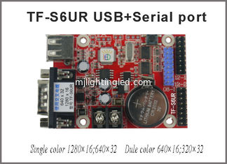 China TF-S6UR USB And Serial Port Single&amp;Dual Color P10 Module Support Led Text Display Asynchronous Led Control Card supplier