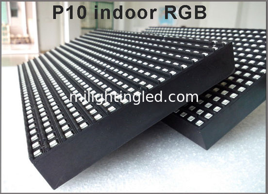 China Indoor P10 SMD Fullcolor Display Module Light Interior Wall Large LED Display Screen supplier