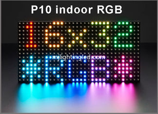 China P10 RGB SMD Indoor high brightness full color video led display screen modules 32*16dots 320mm*160mm HUB75 supplier
