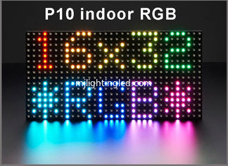 China P10 RGB SMD Indoor High Brightness Full Color Video Led Display Screen Modules 32*16dots 320mm*160mm HUB75 supplier