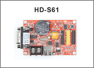China HD-S61 display control card HD-A41 P10 display program system RS232 + USB 1*HUB08 2*HUB12 supplier