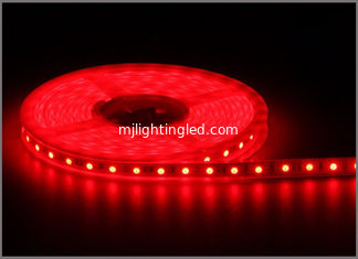 China 3528 led strip light glue waterproof Red IP65 60led/meters 300led 5m/roll DC12V flexible strips for outdoor decoration supplier
