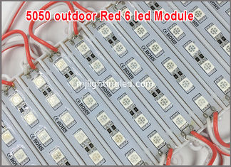 China 5050 6 LED Modules Red 12V LED light Waterproof IP65 for Advertisement Design supplier