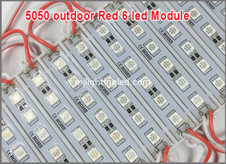 China 5050 6 LED Modules Red 12V LED Light Waterproof IP65 For Advertisement Design supplier