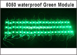 China DC12V SMD 5050 3LEDs LED Modules IP65 Waterproof Light Lamp 5050 Green High Quality Advertising Light supplier