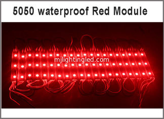 China 20pcs LED 5050 3 LED Module 12V Waterproof red led modules lighting for backlight sign supplier