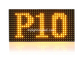 China High Brightness Outdoor Yellow P10 Led Module Waterproof 32*16 Pixel Outdoor Advertising Screen supplier