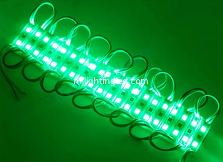 China Small Led Module 2led 5050SMD Billboard LED Sign Modules 12V Lamp Light Green Color supplier